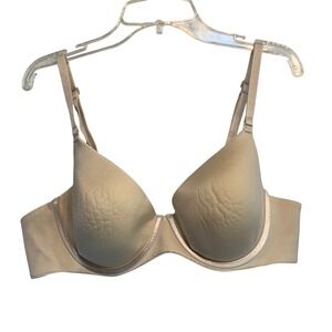 Barely There T-Shirt Bra 38B Beige Tan Padded Underwire 5737